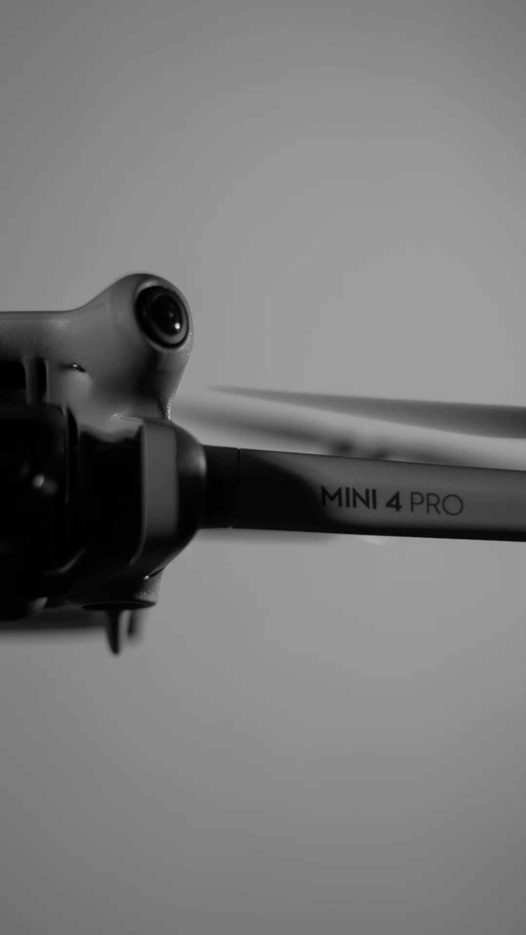 DJI Mini 4 Pro drone arm, camera and propellers